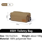 Trousse de Toilette Ultra-Légère – Sac Étanche Grande Capacité pour Voyage et Camping