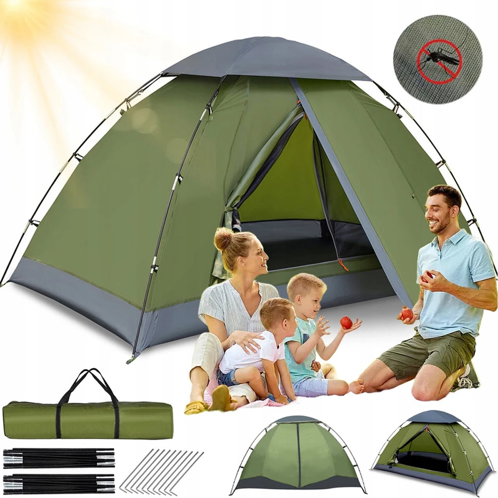 Tente Dôme 2 Personnes Imperméable  Ultra-Légère, Résistante au Vent, Portable, Randonnée & Camping