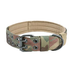 Collier Tactique Militaire pour Chien – Nylon Robuste, Réglable, pour Chiens Moyens et Grands