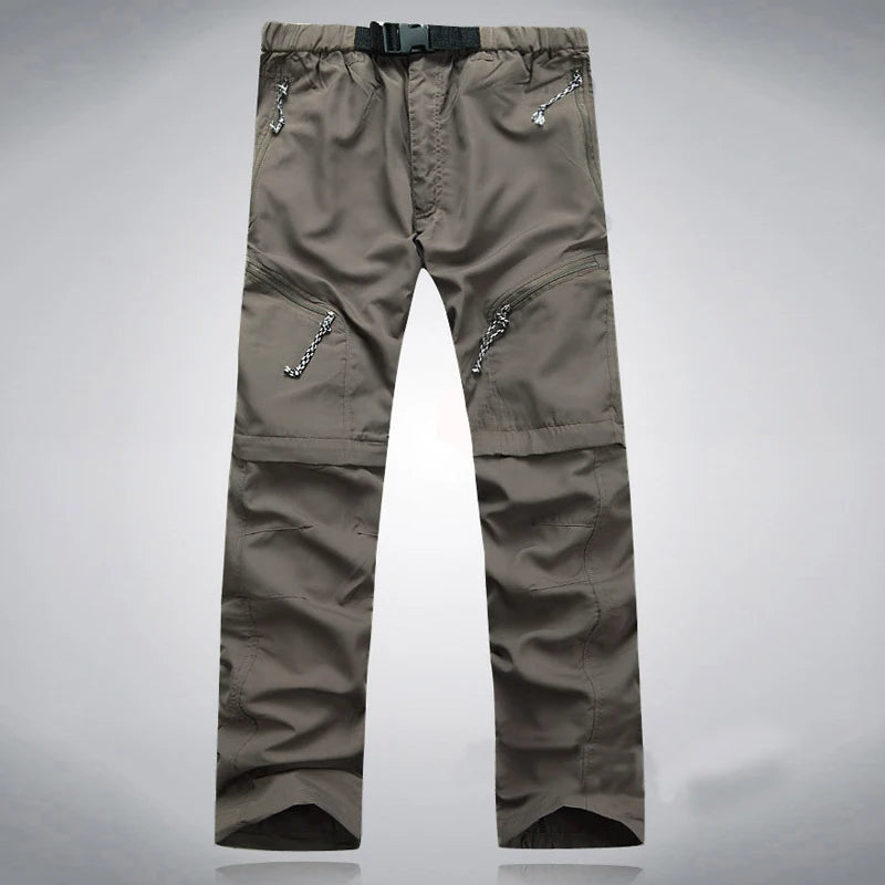 Pantalon Cargo Homme Détachable Séchage Rapide – Respirant, Imperméable, Convertible en Short – Outdoor