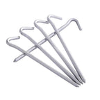 Piquets de Tente – Lot de 6 Sardines 18 cm en Alliage d'Aluminium pour Tente, Auvent, Cordes de Haubanage