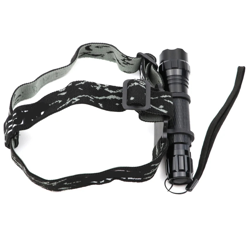 Bandeau Frontal Réglable – Support Élastique pour Lampe de Poche LED, Torche & Lampe Frontale