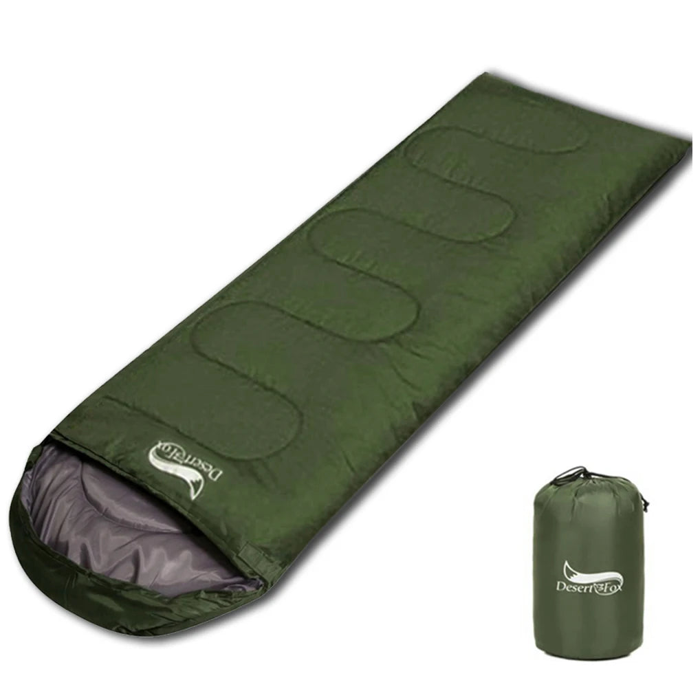 Sac de Couchage Compact Ultra-léger Enveloppe 3 Saisons avec Sac de Compression – Camping, Randonnée, Voyage