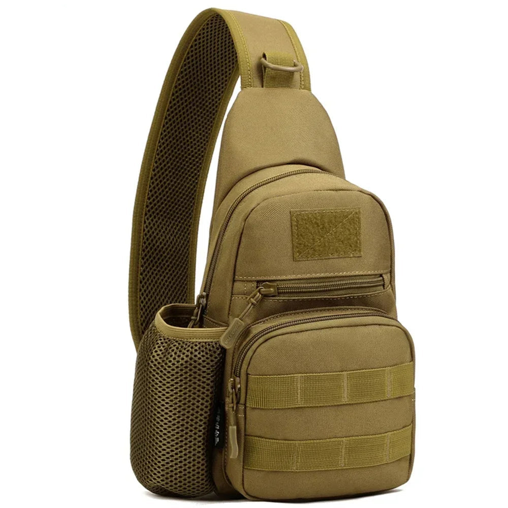Sac Tactique Bandoulière – Sac de Poitrine Imperméable pour Camping, Randonnée, Cyclisme et Voyage