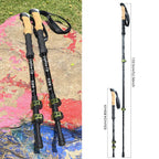 Bâtons de Randonnée Télescopiques – Aluminium, Poignée Liège, 65–135 cm, Légers 620g (Lot de 2)