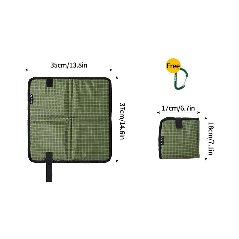 Tapis de Camping Pliable Imperméable en Tissu Oxford – Coussin de Siège Anti-Humidité pour Randonnée, Plage et Voyage