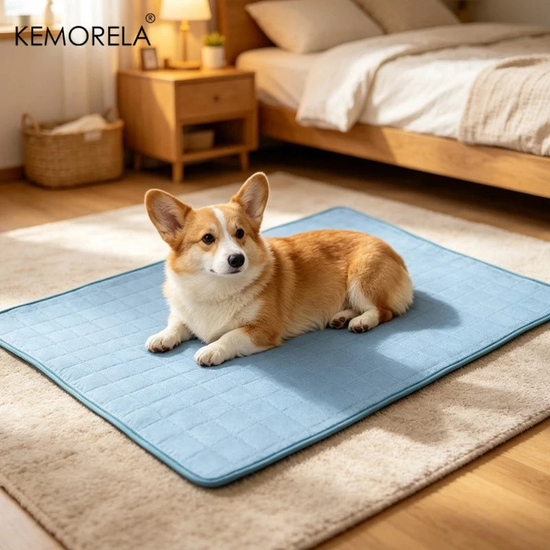 Tapis Rafraîchissant pour Chien – Lit Frais Respirant pour Petits et Grands Chiens, Idéal pour l'Été