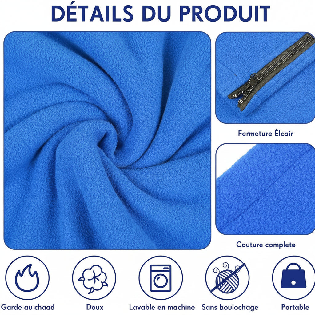 Sac de Couchage Polaire Outdoor 180x80cm – Doublure Intérieure Chaude pour Camping et Voyage