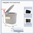 Toilette Portable de Voyage – Seau Pliable pour Voiture et Urgences Outdoor