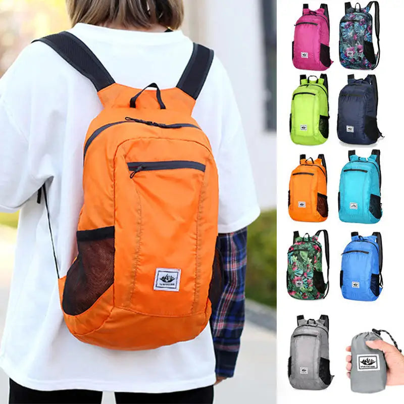 Sac à Dos Pliable 20L – Ultraléger, Portable, Idéal Randonnée, Escalade, Cyclisme et Voyage