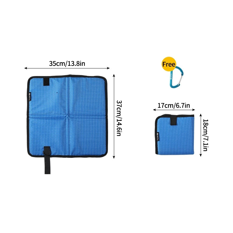 Tapis de Camping Pliable Imperméable en Tissu Oxford – Coussin de Siège Anti-Humidité pour Randonnée, Plage et Voyage