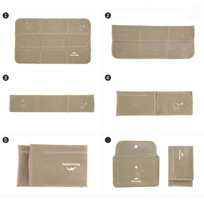Oreiller Gonflable Carré – Ultra-léger, Portable et Confortable pour Camping, Randonnée et Voyage