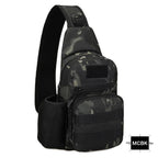 Sac Tactique Bandoulière – Sac de Poitrine Imperméable pour Camping, Randonnée, Cyclisme et Voyage