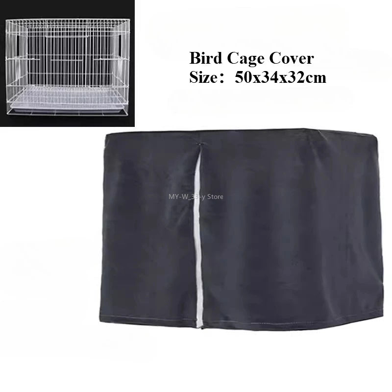 Housse de Cage à Oiseaux Respirante Anti-Éclaboussures – Pare-Soleil pour Perroquet, Protection Cage