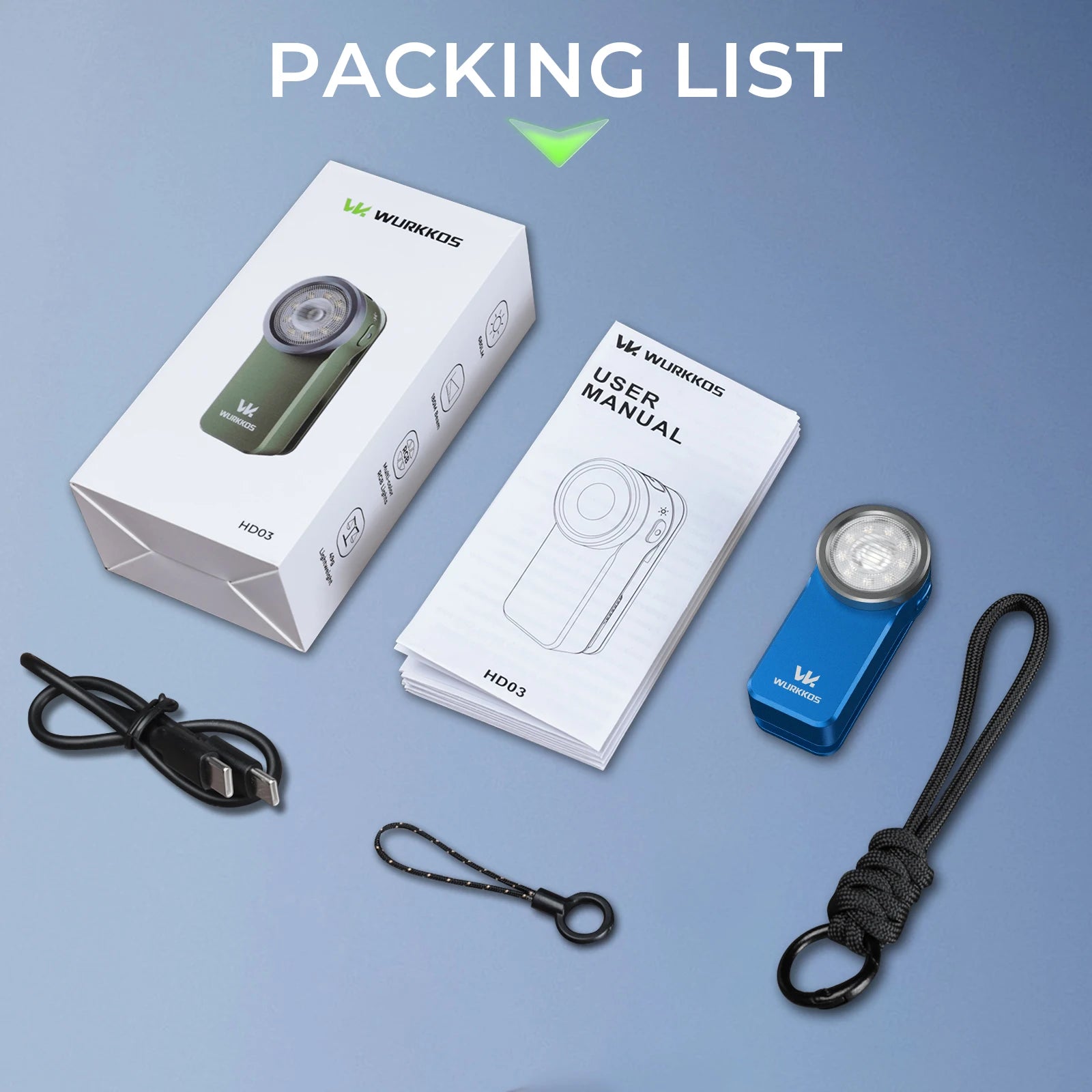 Mini Lampe de Poche Clip 680lm, Rechargeable USB | Spot/Flood, RGB, Aimant, 8 Modes