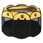 Tente Pliable pour Animaux – Niche Octogonale d'Extérieur avec Clôture pour Chien, Chat et Chiot
