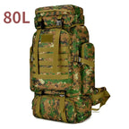 Sac à Dos Alpinisme 80L/100L – Tactique, Grande Capacité, Randonnée, Camping, Voyage