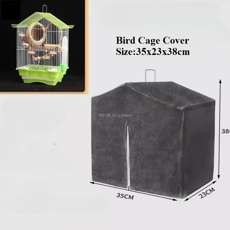 Housse de Cage à Oiseaux Respirante Anti-Éclaboussures – Pare-Soleil pour Perroquet, Protection Cage