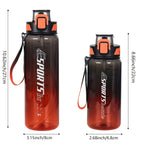 Gourde de Sport 1L avec Paille – Plein Air, Fitness