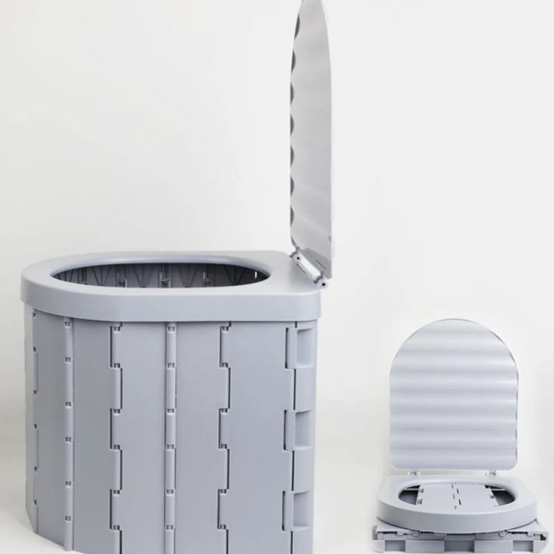 Toilette Portable de Voyage – Seau Pliable pour Voiture et Urgences Outdoor