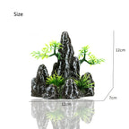 Décoration Aquarium en Résine – Rocaille, Montagne, Grotte, Arbre – Ornement Naturel pour Bac à Poissons