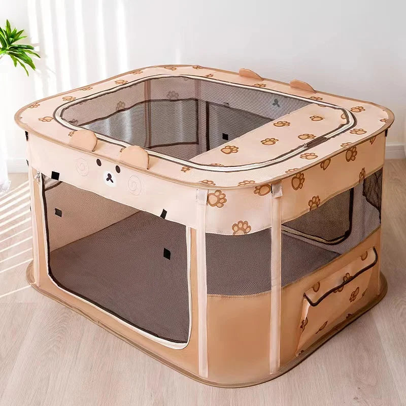 Maison pour Chat Pliable – Tente Cosy pour Chaton, Chien et Chat avec Coussin – Niche d'Accouchement et Lit Confortable