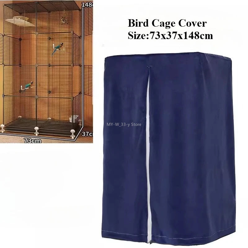 Housse de Cage à Oiseaux Respirante Anti-Éclaboussures – Pare-Soleil pour Perroquet, Protection Cage
