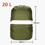 Housse de pluie pour sac à dos 20L 30L 40L 50L 60L – Imperméable, tactique, pour camping, randonnée, escalade