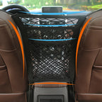 Filet de Rangement Voiture entre Sièges – Séparateur, Barrière Animal, Filet Élastique Organisateur Auto