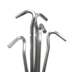 Piquets de Tente – Lot de 6 Sardines 18 cm en Alliage d'Aluminium pour Tente, Auvent, Cordes de Haubanage
