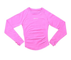Haut de yoga sans coutures à manches longues pour femmes, t-shirt de compression amincissant, séchage rapide, respirant, élastique, pour la salle de sport, la course et l'entraînement
