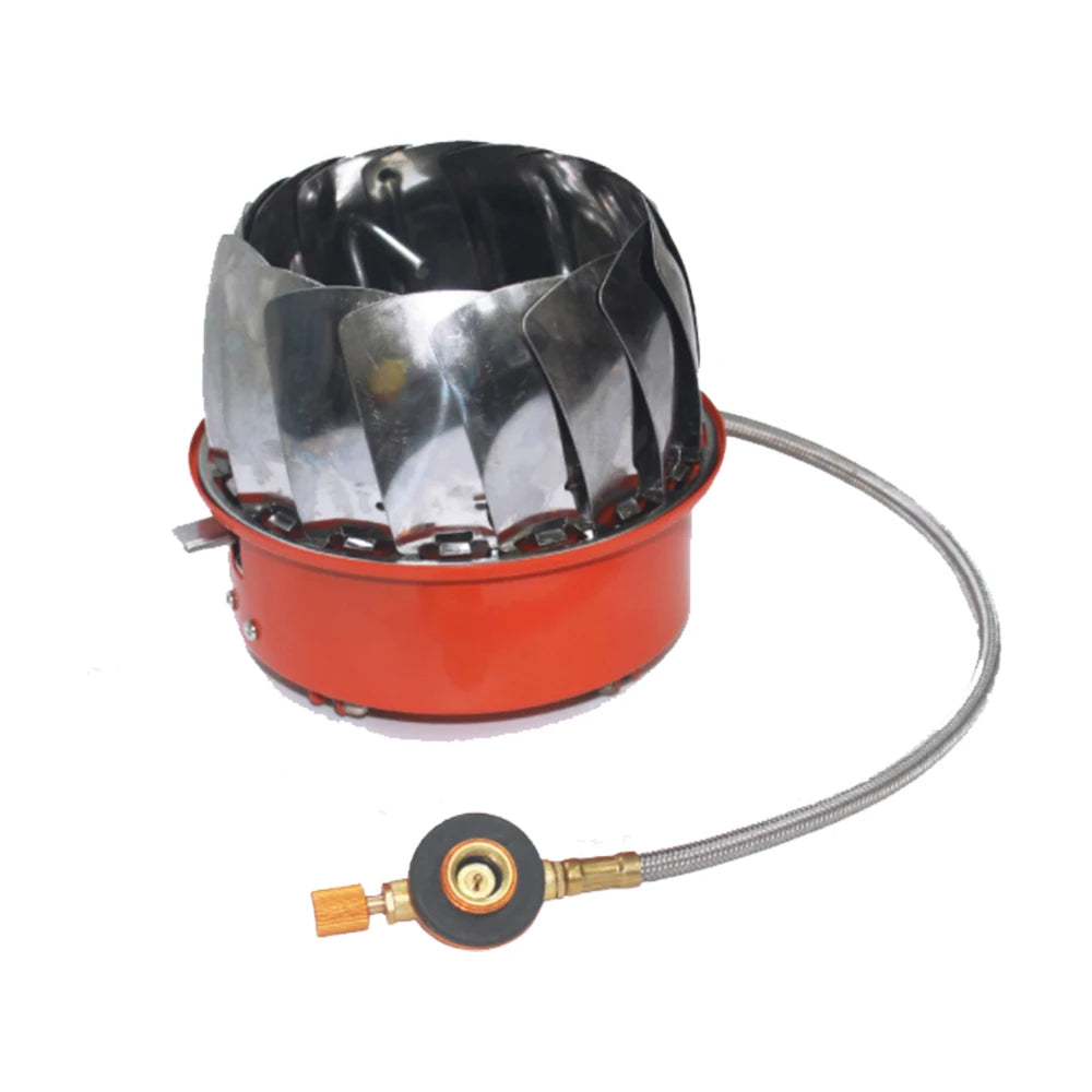 Réchaud à Gaz Camping – Brûleur Portable Ultraléger Coupe-Vent 2800W pour Randonnée et Cuisine en Plein Air