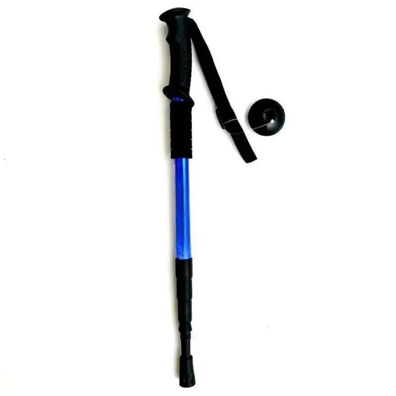 Bâton de Randonnée Ultraléger Pliable 4 Sections – Amortissement, Camping & Trekking