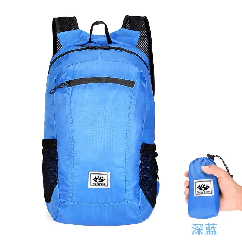 Sac à Dos Pliable 20L – Ultraléger, Portable, Idéal Randonnée, Escalade, Cyclisme et Voyage