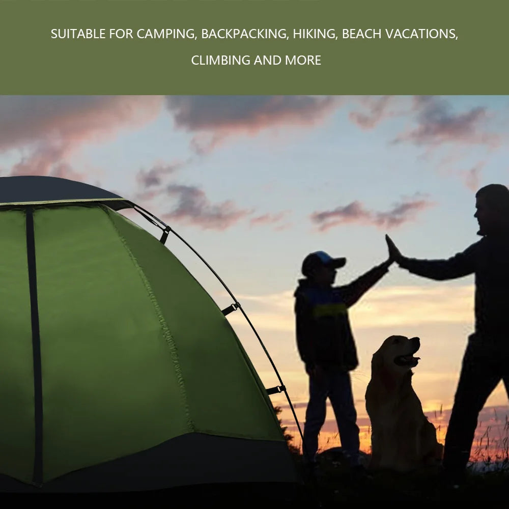 Tente Dôme 2 Personnes Imperméable  Ultra-Légère, Résistante au Vent, Portable, Randonnée & Camping