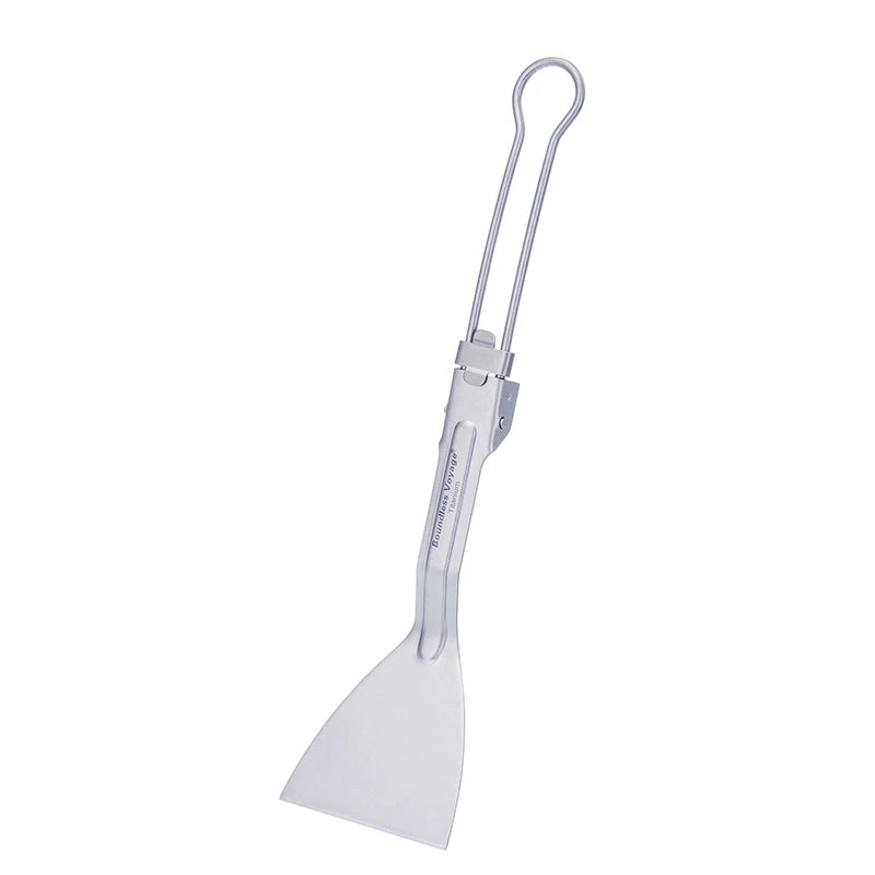 Spatule en Titane – Pelle à Crêpes Pliable pour Barbecue & Camping
