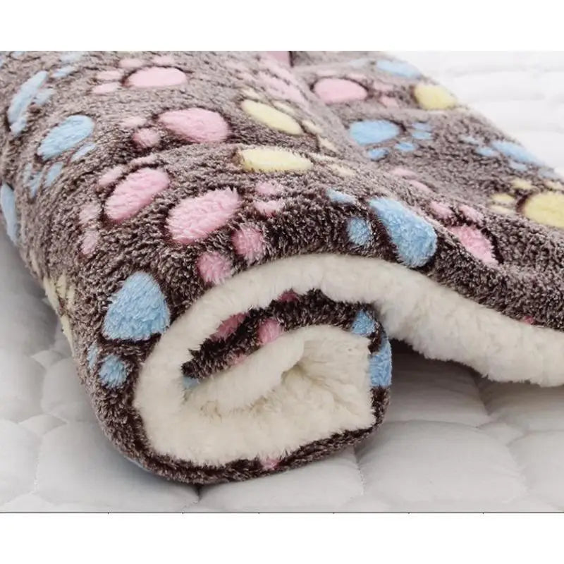 Tapis de Couchage pour Chat et Chien – Couverture Polaire Douce, Chaude, Lavable, Motif Ourson