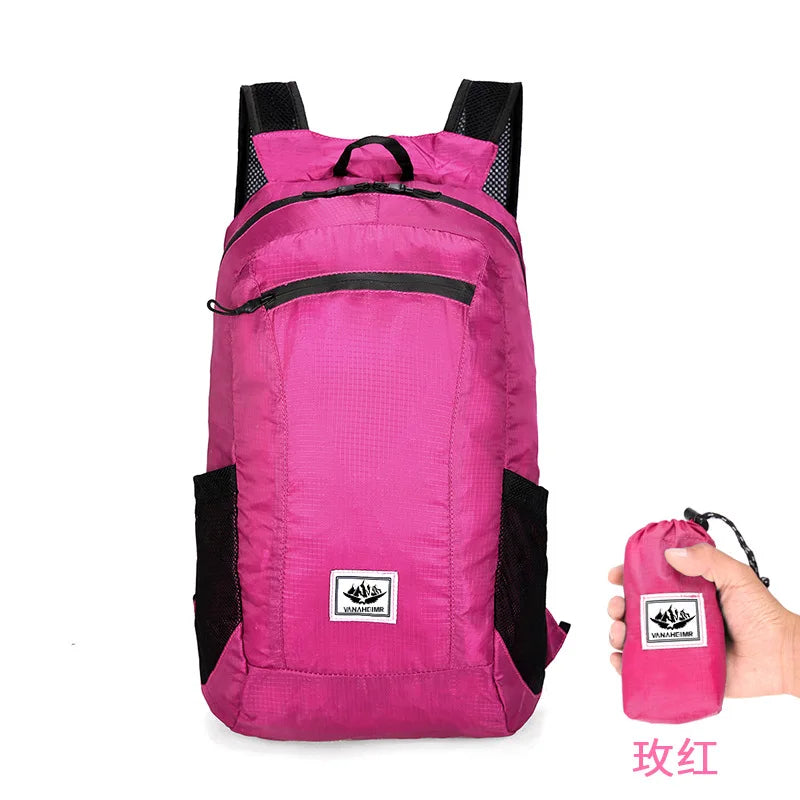 Sac à Dos Pliable 20L Ultra-Léger – Daypack Portable pour Randonnée, Escalade, Cyclisme et Voyage