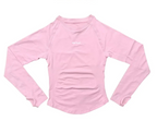 Haut de yoga sans coutures à manches longues pour femmes, t-shirt de compression amincissant, séchage rapide, respirant, élastique, pour la salle de sport, la course et l'entraînement