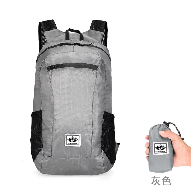 Sac à Dos Pliable 20L – Ultraléger, Portable, Idéal Randonnée, Escalade, Cyclisme et Voyage