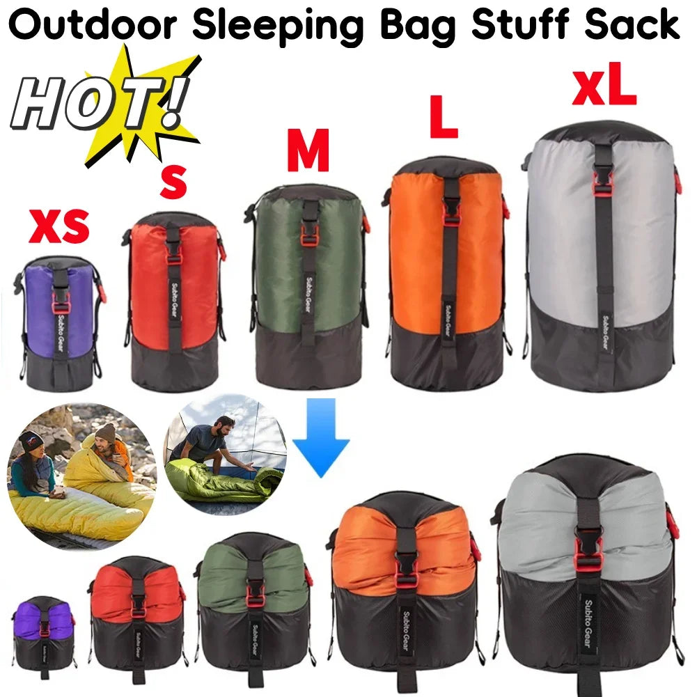 Sac de Compression Imperméable pour Sac de Couchage – Grande Capacité, Ultra-Léger, Camping & Randonnée