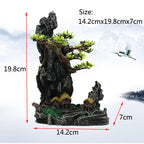 Décoration Aquarium en Résine – Rocaille, Montagne, Grotte, Arbre – Ornement Naturel pour Bac à Poissons