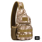 Sac Tactique Bandoulière – Sac de Poitrine Imperméable pour Camping, Randonnée, Cyclisme et Voyage