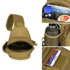 Sac Tactique Bandoulière – Sac de Poitrine Imperméable pour Camping, Randonnée, Cyclisme et Voyage