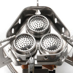 Réchaud à Gaz Camping – Brûleur Puissant 5800W, Pare-Vent, Allumage Auto  Randonnée & Outdoor