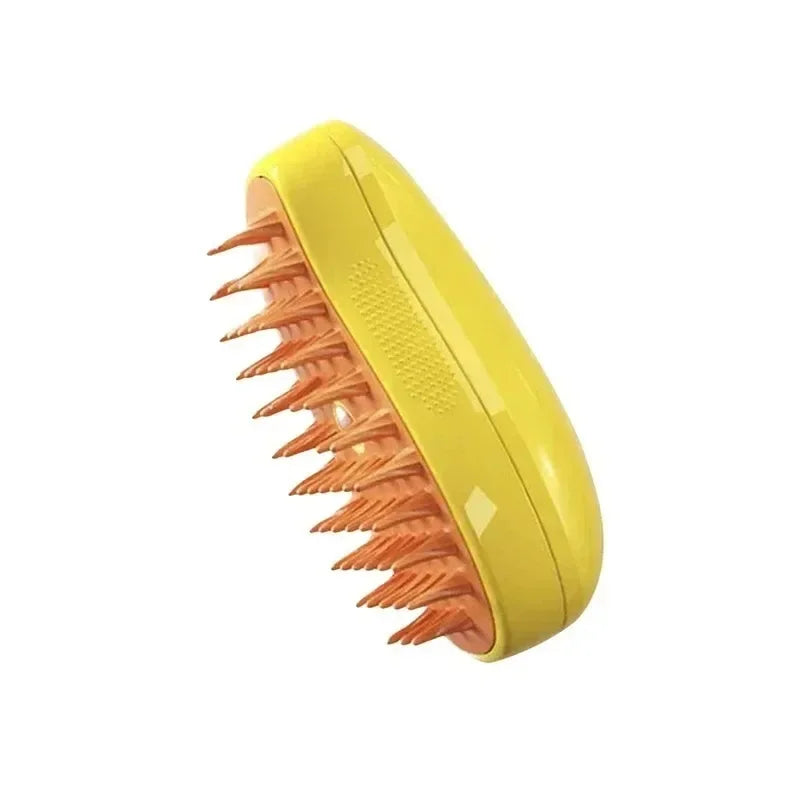 Brosse Vapeur Électrique 3-en-1 pour Chat et Chien – Spray, Massage, Démêlage – Manche Rétractable, Rechargeable USB