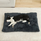 Lit Sofa Doux en Peluche Longue pour Chien et Chat – Coussin Confortable, Corbeille Animaux
