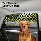 Grilles de Fenêtre de Voiture Réglables pour Animaux – Barrière de Protection Respirante et Rétractable