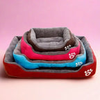 Panier Chien Respirant en Coton Doux, Nid pour Chat, Lit Chaud pour Petits et Moyens Chiens
