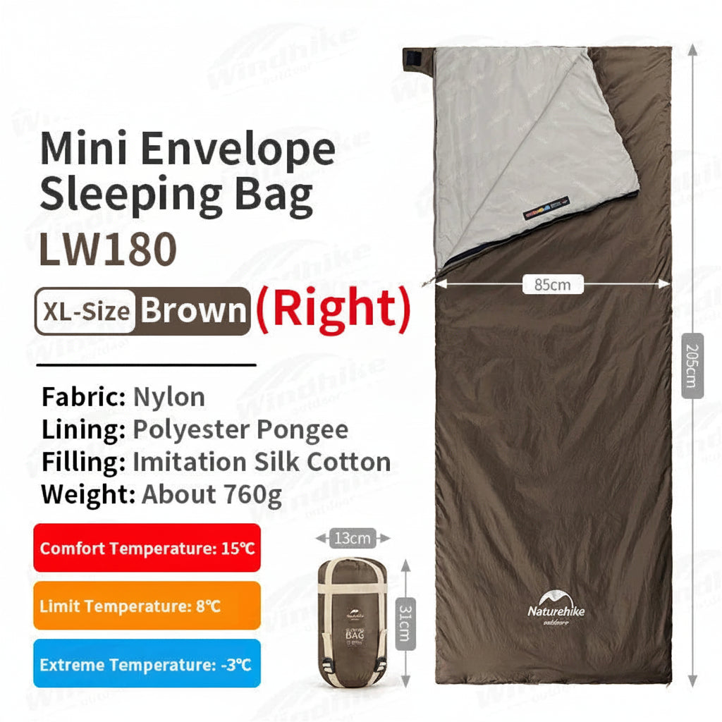 Sac de Couchage Ultra-léger Printemps Été en Coton – Camping, Randonnée, Imperméable, Simple ou Double